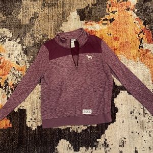 Victoria Secret Pink pullover burgundy color size large